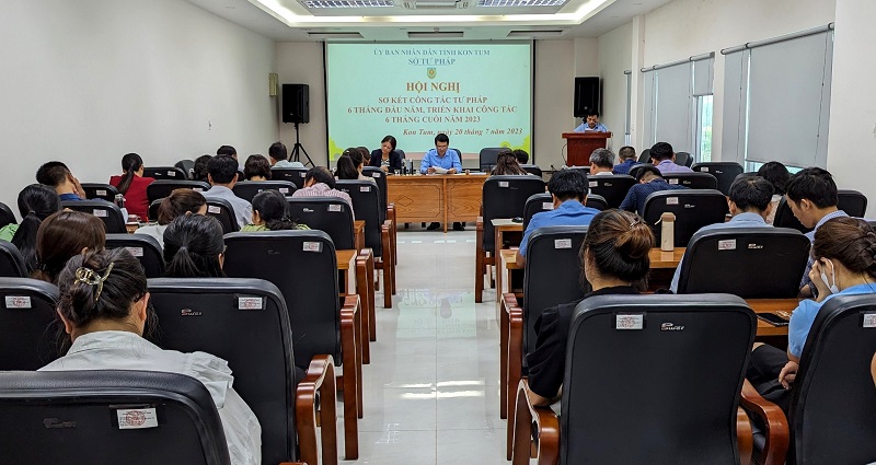 Kon Tum: Tổ chức Hội nghị sơ kết công tác tư pháp 06 tháng đầu năm