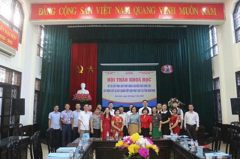 Nam Định: Tổ chức Hội thảo “Giải pháp nâng cao hiệu quả công tác xây dựng cấp xã đạt chuẩn TCPL”