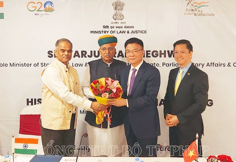 Đưa hợp tác pháp luật Việt Nam - Ấn Độ xứng tầm Đối tác chiến lược toàn diện