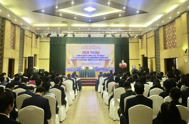 STP Thanh Hoá: Hội nghị tổng kết công tác tư pháp, Hội đồng Phối hợp PBGDPL năm 2023