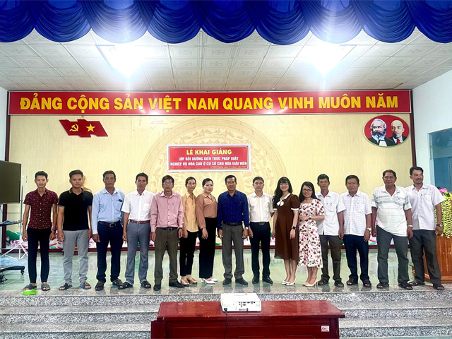 Trường Cao đẳng Luật miền Nam: Bồi dưỡng kiến thức pháp luật, nghiệp vụ hòa giải ở cơ sở tại Kiên Giang