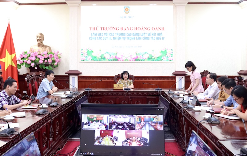 Tiếp tục nâng cao chất lượng đào tạo, bảo đảm quyền lợi của sinh viên các Trường Cao đẳng Luật