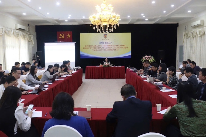 Tiếp tục hoàn thiện Hệ thống thông tin tiếp nhận, xử lý phản ánh, kiến nghị về văn bản QPPL