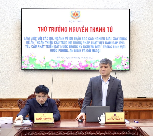 ​Hoàn thiện cấu trúc hệ thống pháp luật trong lĩnh vực quốc phòng, an ninh và đối ngoại