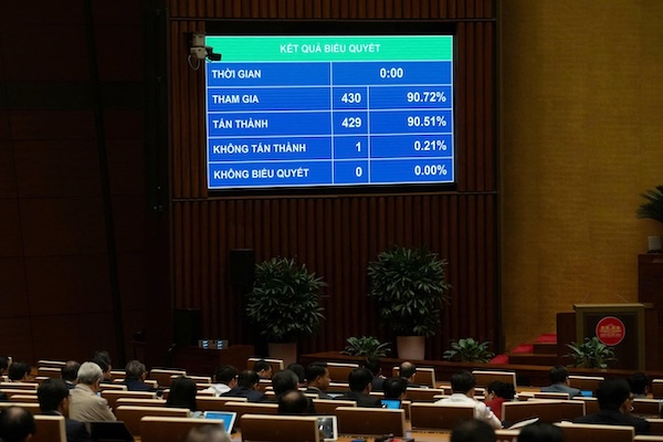 Quốc hội thông qua các luật về tương trợ tư pháp