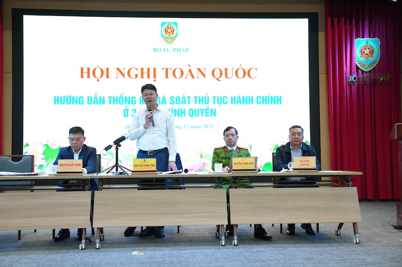 Hội nghị toàn quốc hướng dẫn thống kê, rà soát thủ tục hành chính ở 3 cấp chính quyền