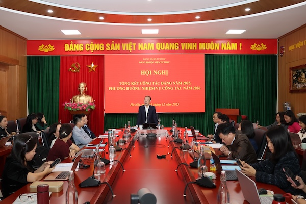Đảng bộ Học viện Tư pháp tổng kết công tác Đảng năm 2025