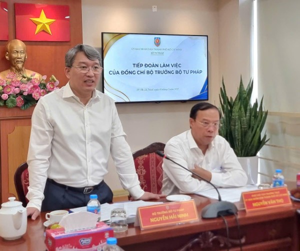Bộ trưởng Nguyễn Hải Ninh biểu dương Tư pháp TP.HCM
