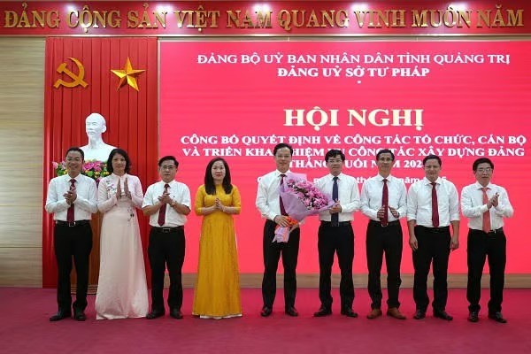 Kiện toàn tổ chức Đảng ủy Sở Tư pháp Quảng Trị nhiệm kỳ 2025 - 2030