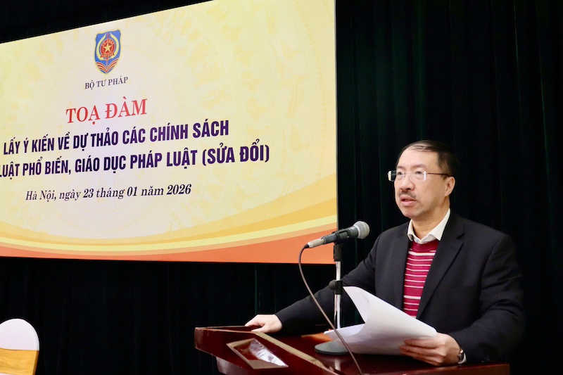 Tiếp tục hoàn thiện chính sách của Luật Phổ biến, giáo dục pháp luật (sửa đổi)