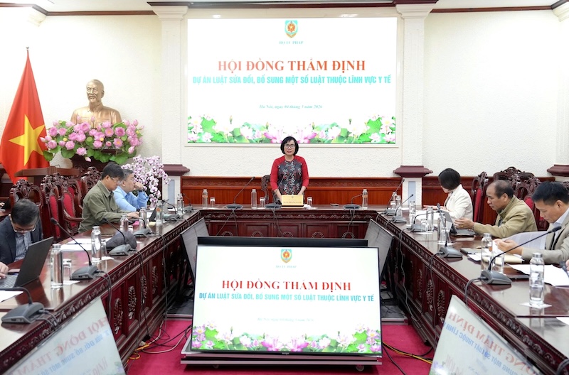 Thẩm định dự án Luật sửa đổi, bổ sung một số luật thuộc lĩnh vực y tế