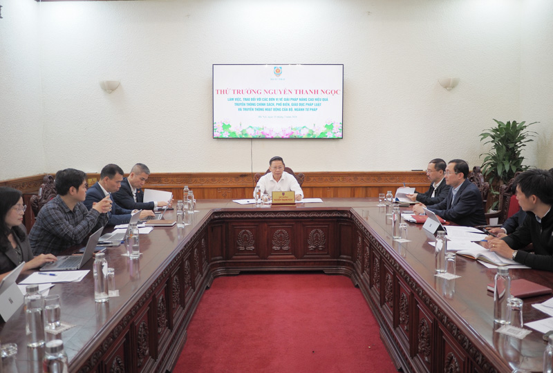 Nâng cao chất lượng, hiệu quả công tác truyền thông Bộ, ngành Tư pháp