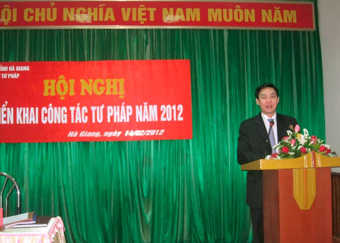 Thứ trưởng Lê Hồng Sơn thăm và làm việc tại tỉnh Hà Giang