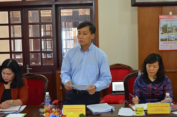 Thứ trưởng Nguyễn Khánh Ngọc cùng Đoàn khảo sát của UBPL Quốc hội khảo sát việc thực hiện pháp luật về TGPL