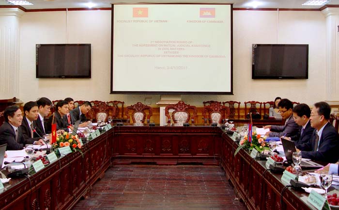 The second round of Negotiation on Mutual Judicial Assistance Agreement in Civil Matters between the Socialist Republic of Vietnam and the Kingdom of Cambodia