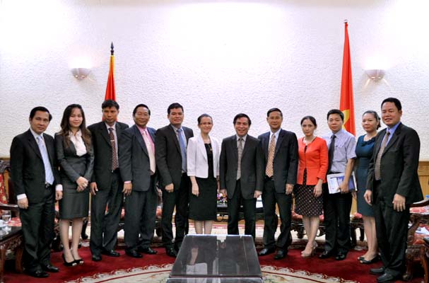 Deputy Minister Hoang The Lien received Secretary of State at the Cambodian Ministry of Justice