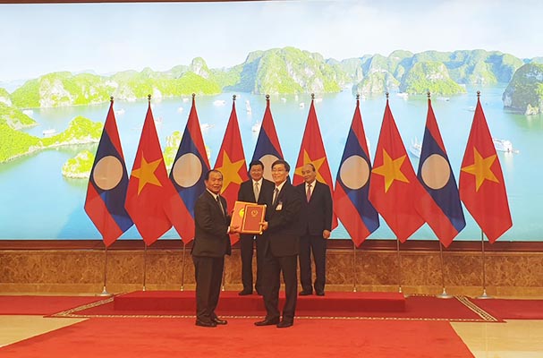 Ký kết Thỏa thuận hợp tác về pháp luật và tư pháp giữa BTP Việt Nam và BTP Lào giai đoạn 2021-2025