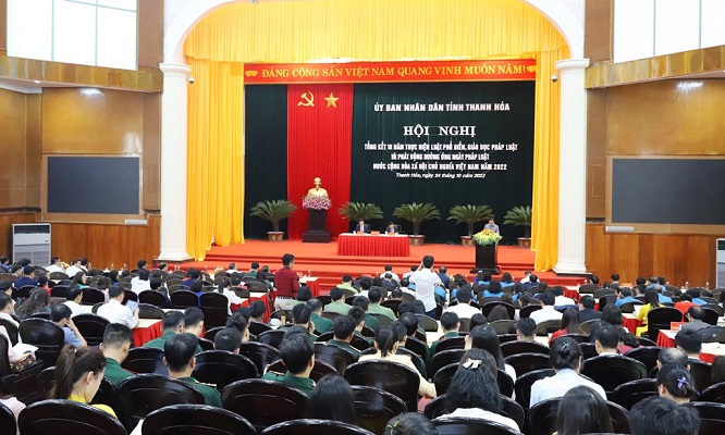 Thanh Hoá: Tổng kết 10 năm thực hiện Luật PBGDPL và hưởng ứng Ngày Pháp luật Việt Nam năm 2022